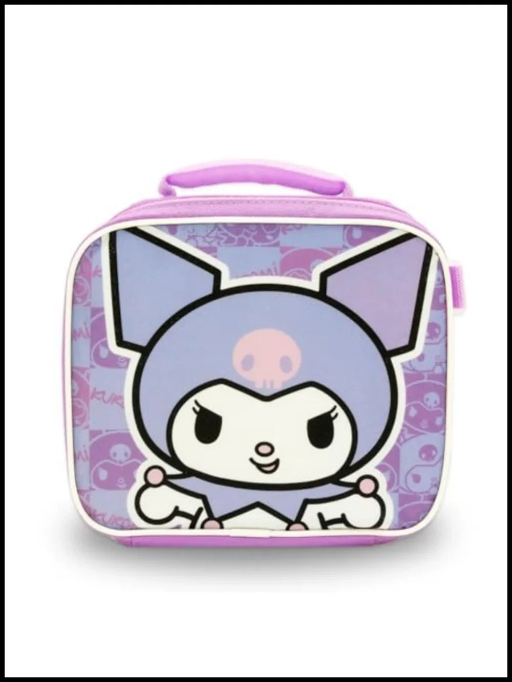 Kuromi Backpack & Lunch Bag Set with Water Bottle, Stickers for Kids